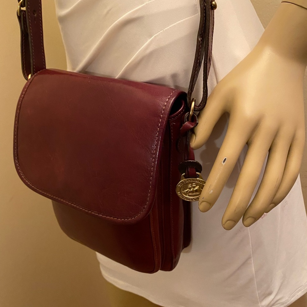 Vintage Brahmin Leather Crossbody Bag Purse Small